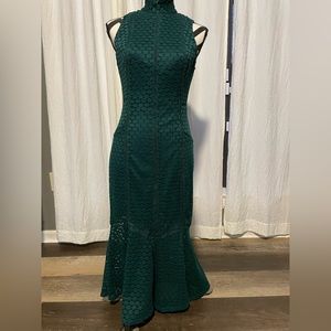 Mock Neck MIDI Dress